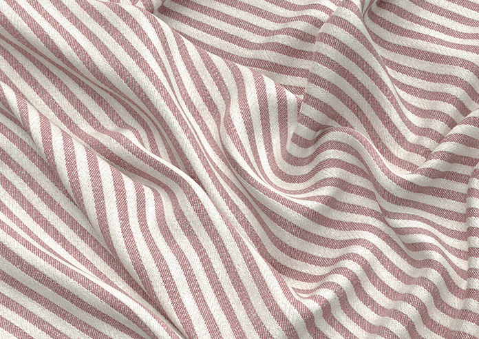 Emily Bond Oscar Stripe, Raspberry - Twist&Fit Roman Blind - Image 4